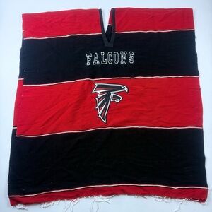 Vintage Falcons Red and Black Poncho